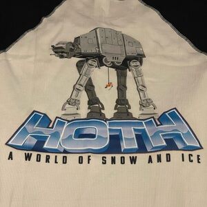 Star Wars AT-AT Walker Hoth Thermal Underwear Shirt NWT